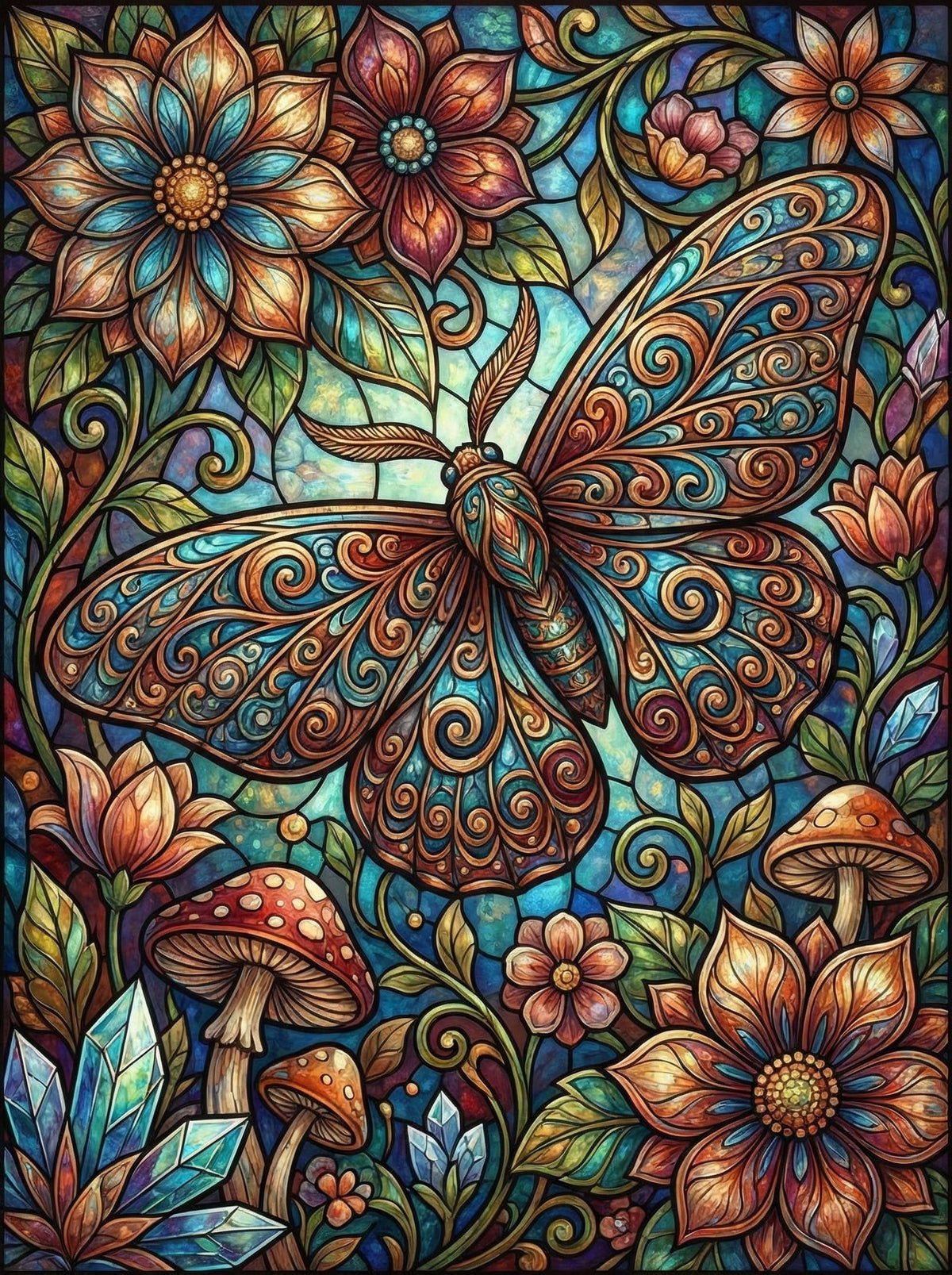 Ornate Garden Moth (120 Colours)