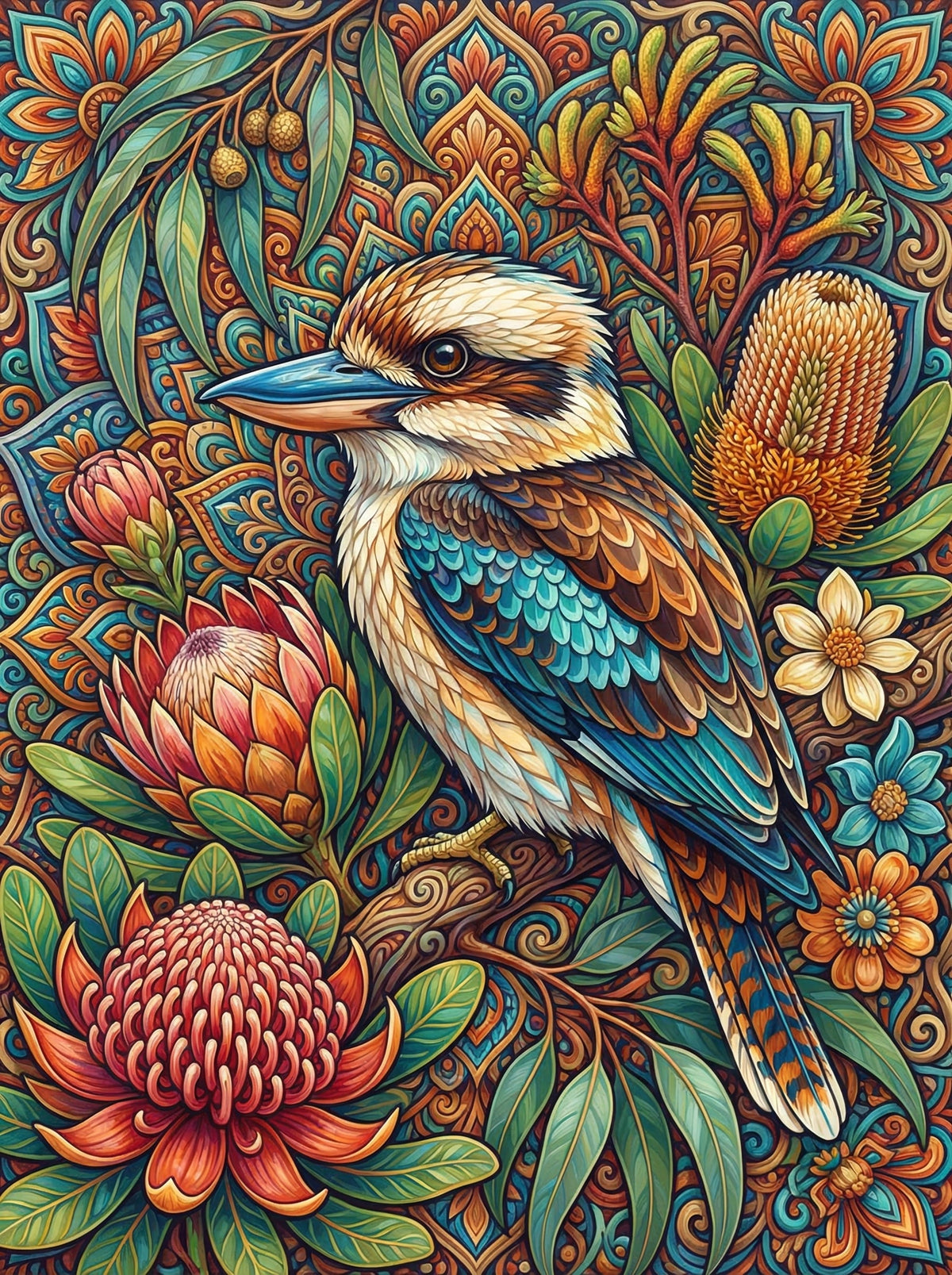 Ornate Kookaburra Garden (120 Colours)