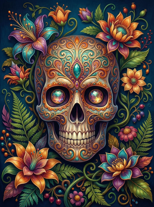 Ornate Skull Flowers (120 Colours)