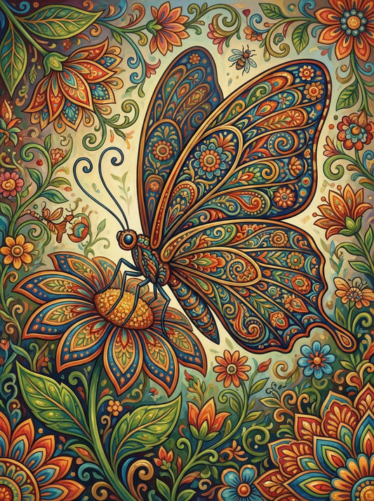 Paisley Butterfly Bloom (80 Colours)