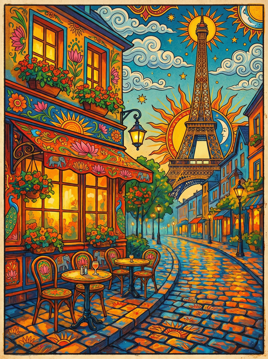 Parisian Eiffel Street (80 Colours)