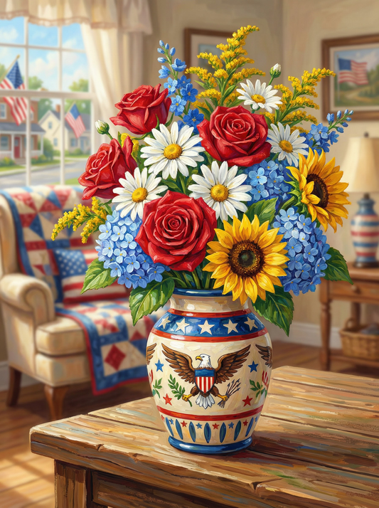Patriotic Porch Bouquet (80 Colours)