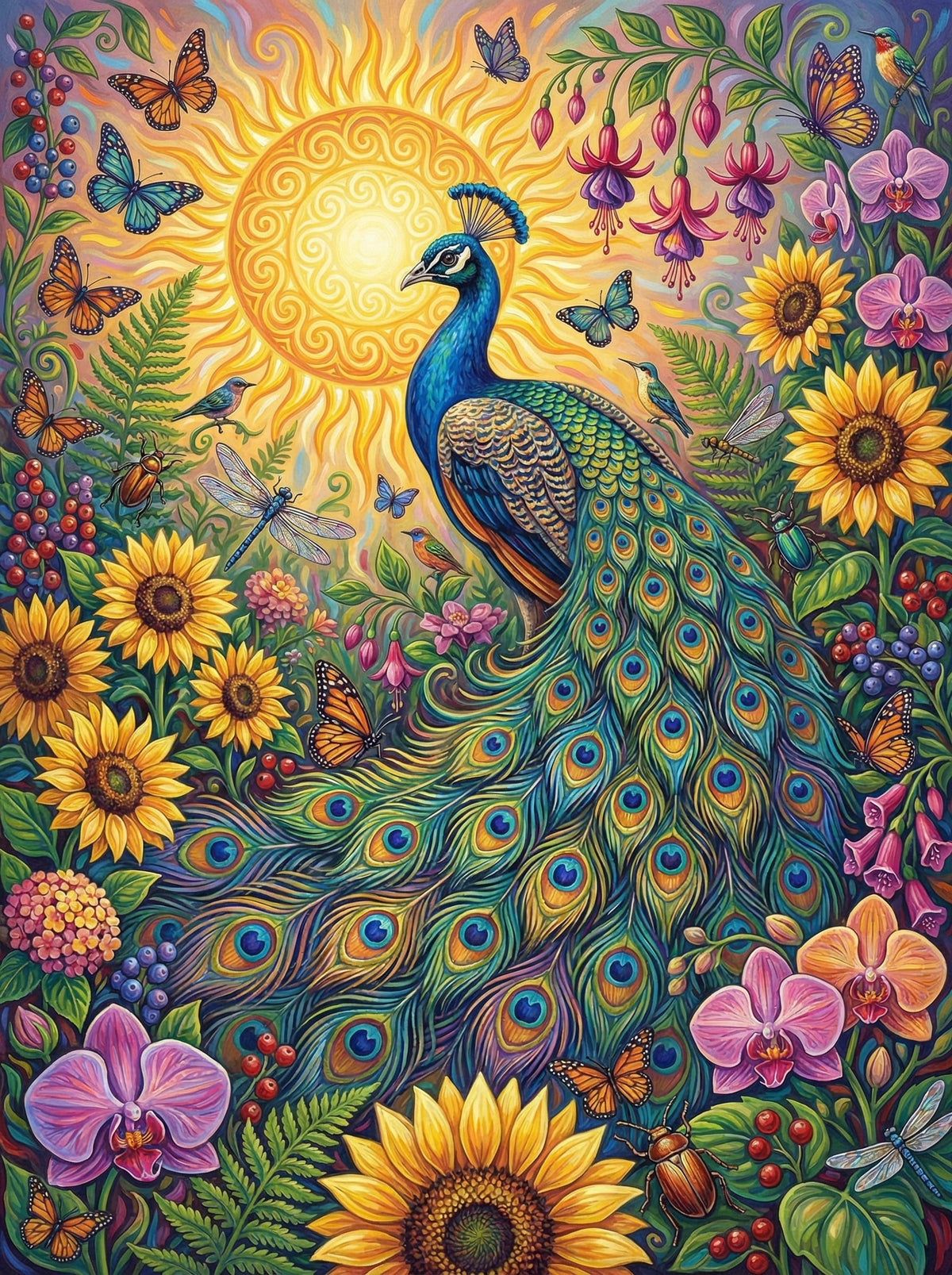 Peacock Garden Paradise (120 Colours)