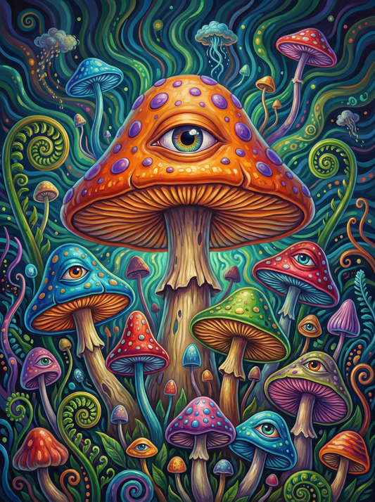 Psychedelic Eye Mushrooms (80 Colours)