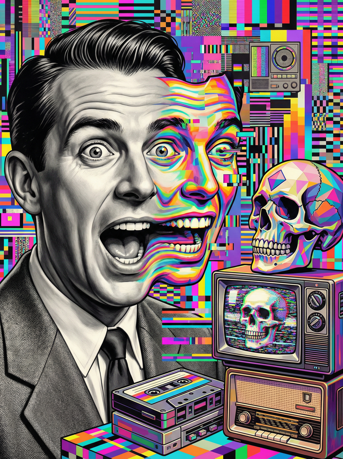 Retro Glitch Pop Art (120 Colours)