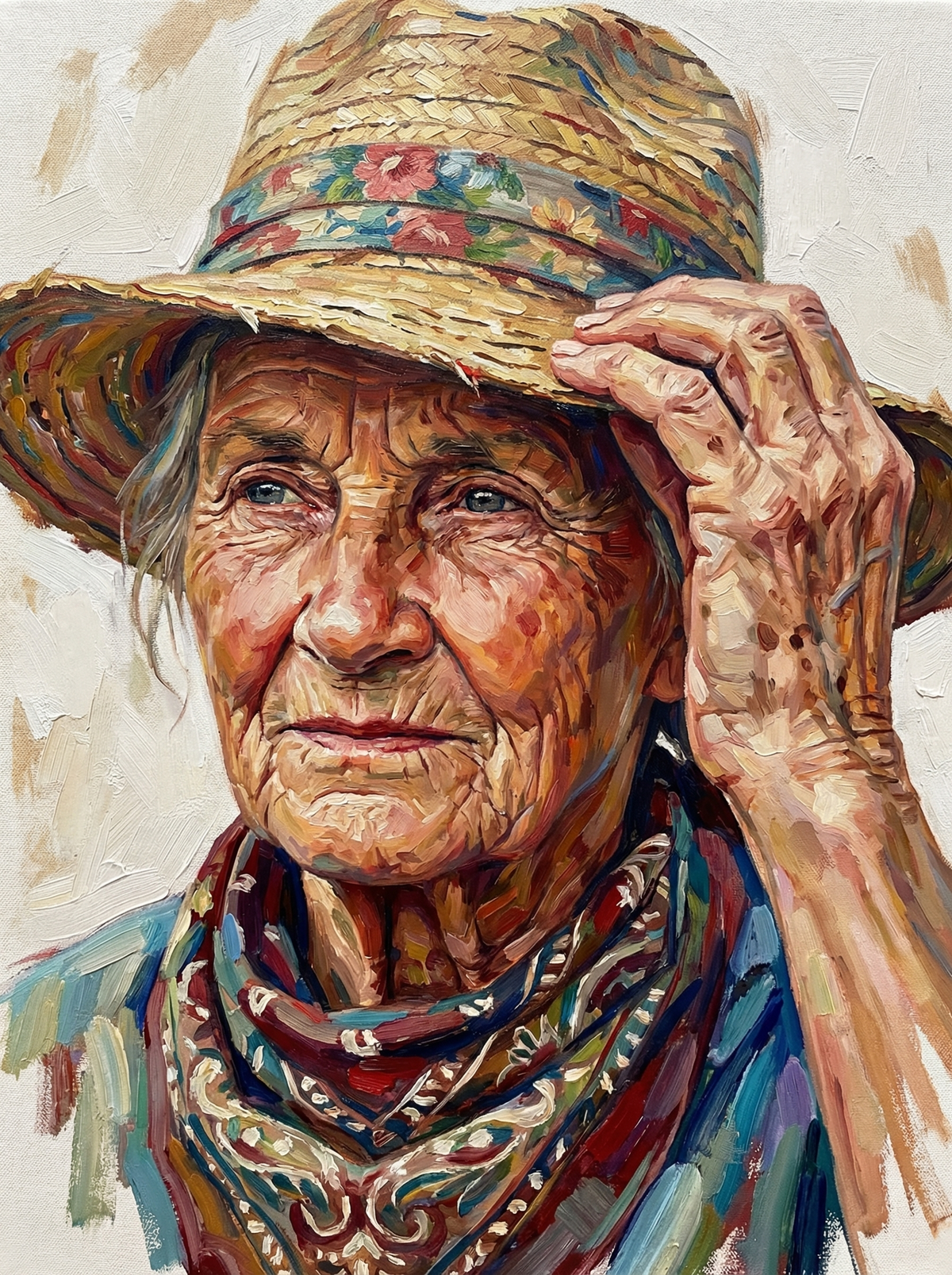Rustic Farmer Portrait (120 Colours)
