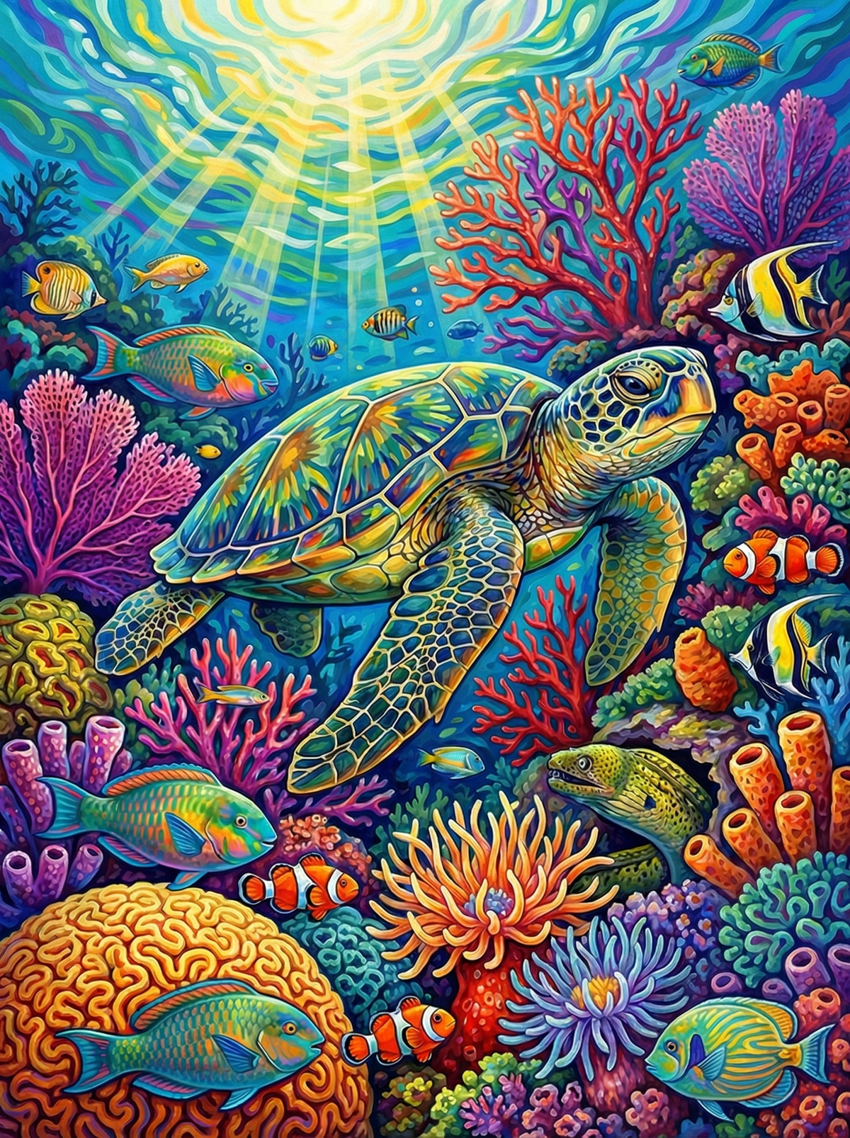 Sea Turtle Paradise (80 Colours)