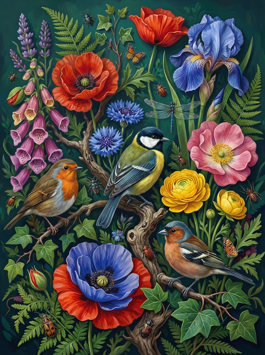 Songbirds Foxglove Iris Garden (80 Colours)