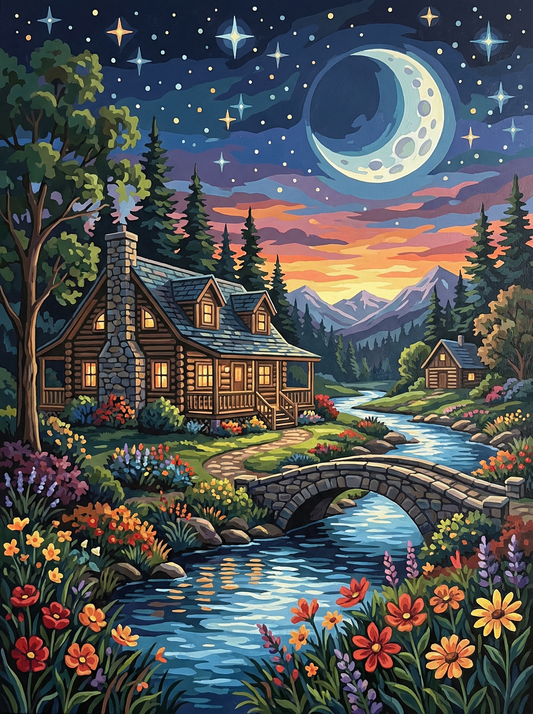 Starry Night Mountain Lodge (80 Colours)