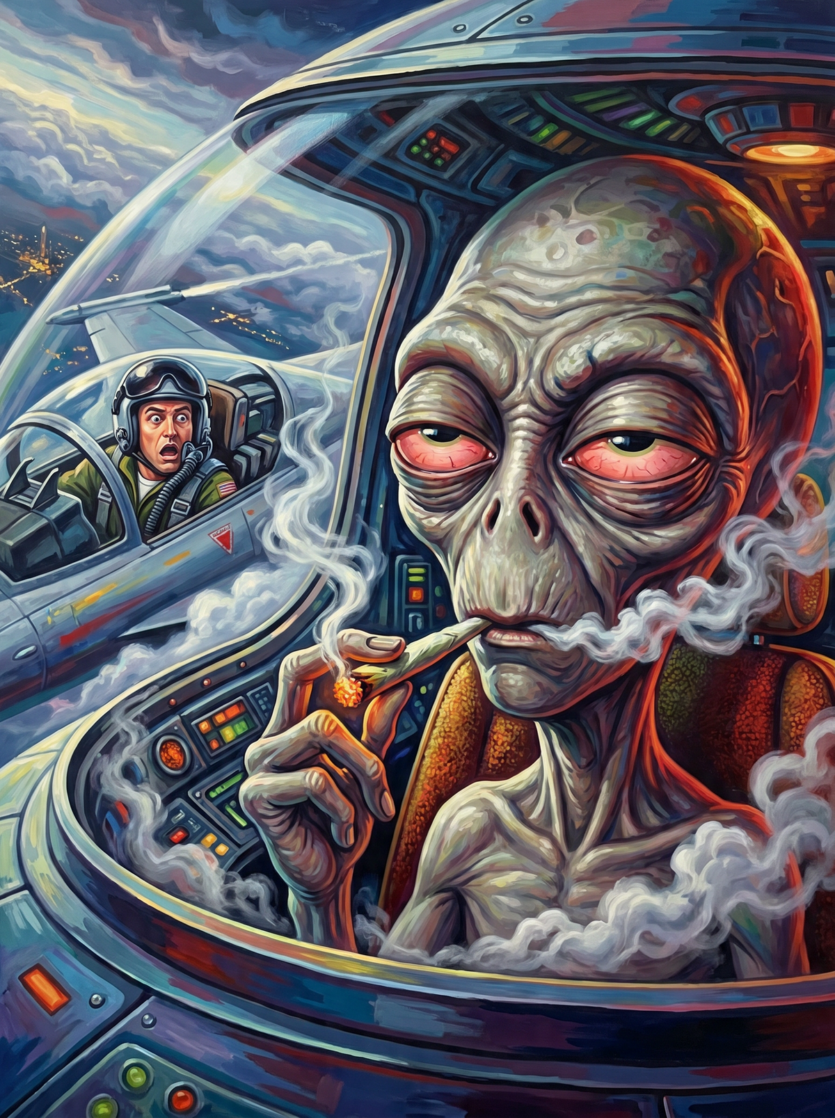 Stoned Alien Jet Pilot (120 Colours)