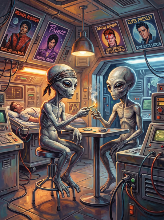 Stoned Aliens Spaceship (120 Colours)
