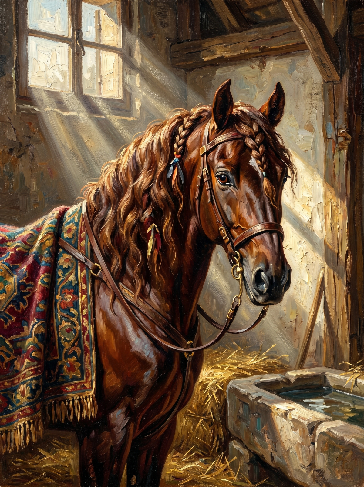 Sunlit Stable Horse (120 Colours)