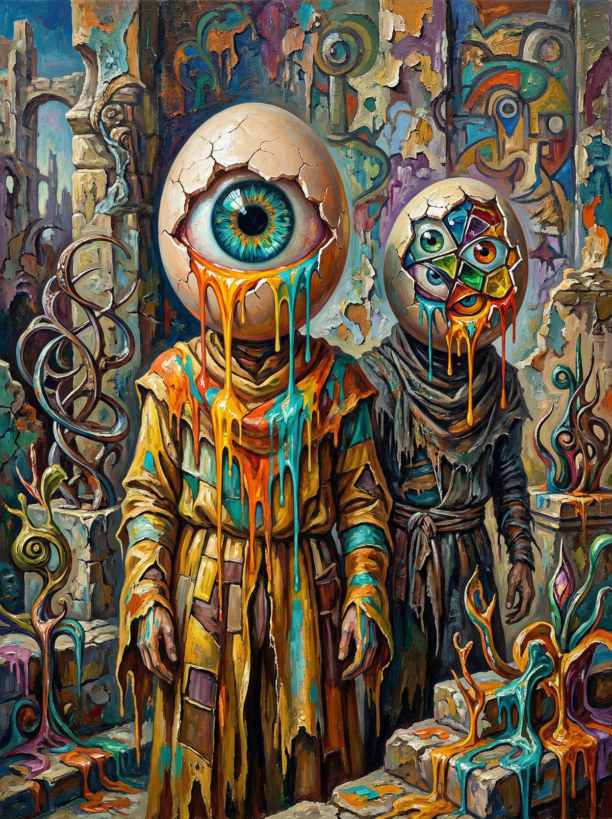 Surreal Eyeball Figures (120 Colours)