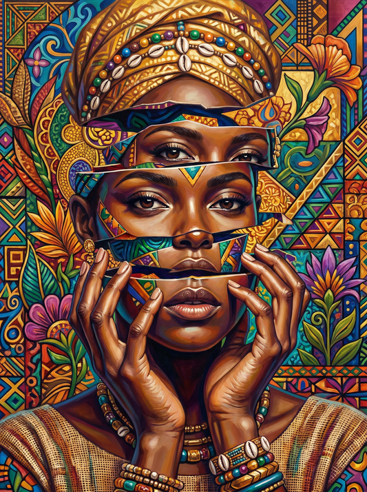 Tribal Royalty Portrait (80 Colours)