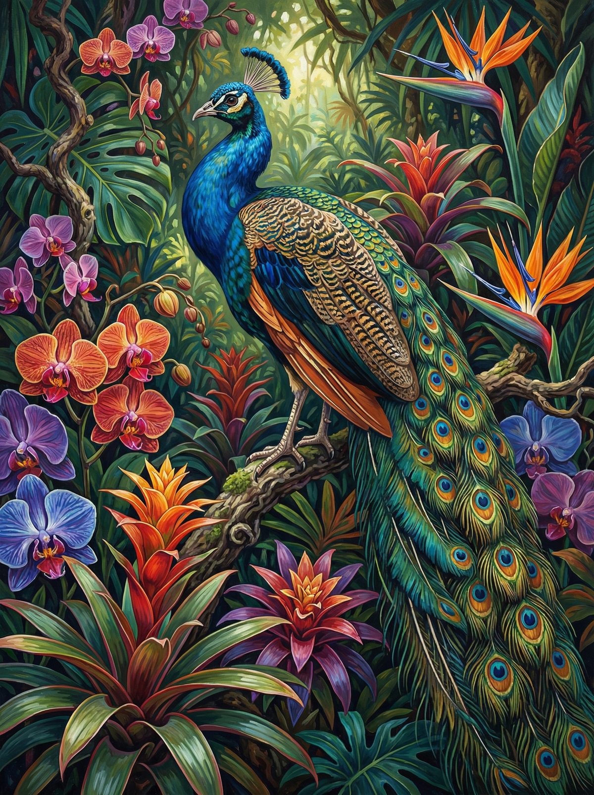 Tropical Peacock Paradise (120 Colours)