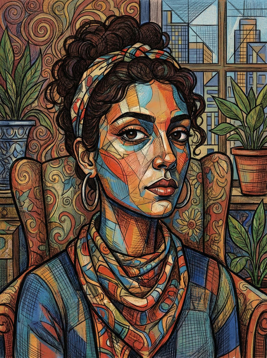 Urban Woman Portrait (80 Colours)