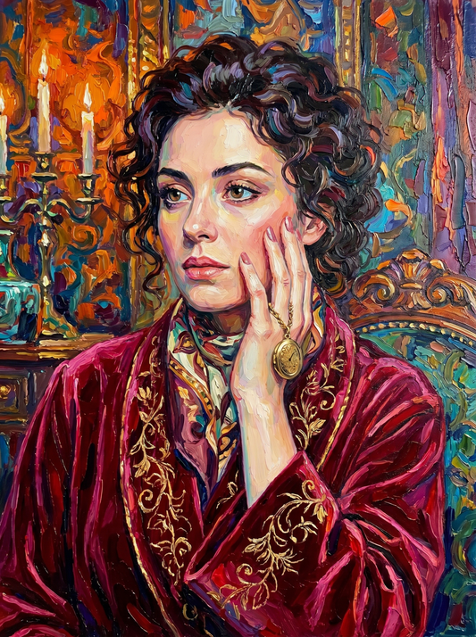 Velvet Elegance Portrait (80 Colours)