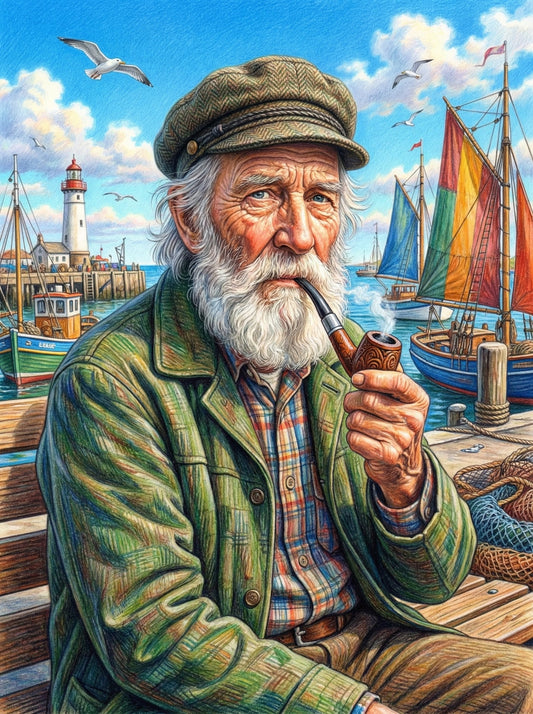 Weathered Seaman Portrait (80 Colours)