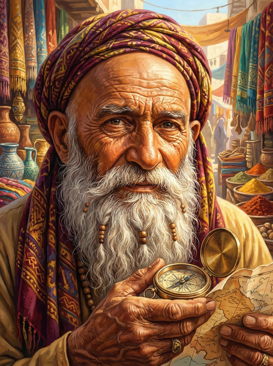 Wise Man With Compass (80 Colours)