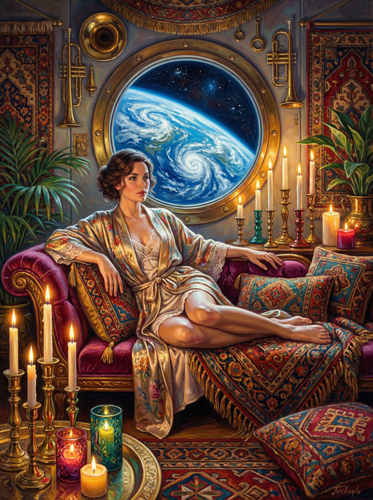 Woman Gazing Earth (80 Colours)