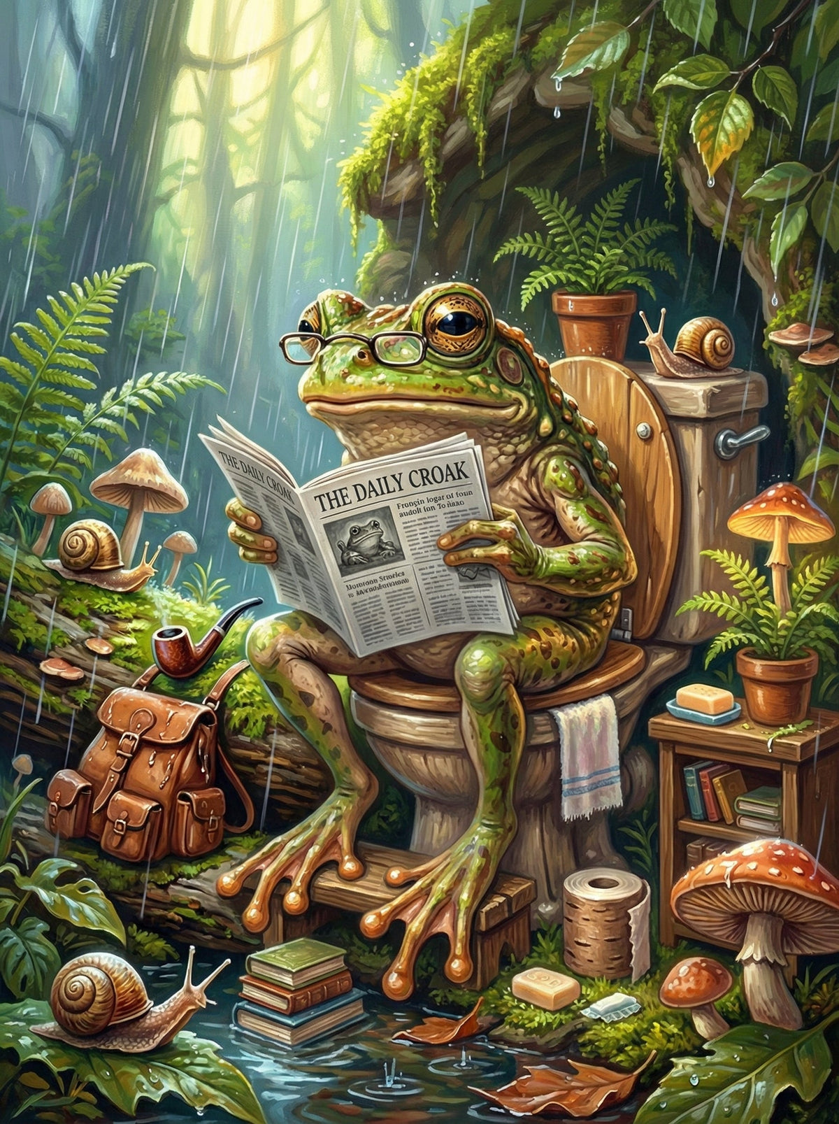 Woodland Frog Reading (120 Colours)