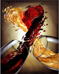Heart-Shaped Wine Paint By Numbers Kit