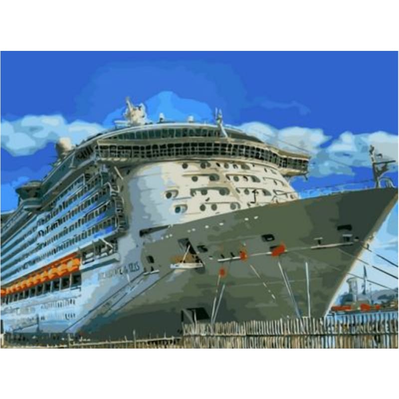 Boat Diy Paint By Numbers Kits ZXQ549 - NEEDLEWORK KITS