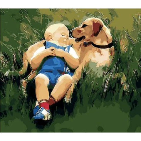 Boy Diy Paint By Numbers Kits ZXQ120-24 - NEEDLEWORK KITS