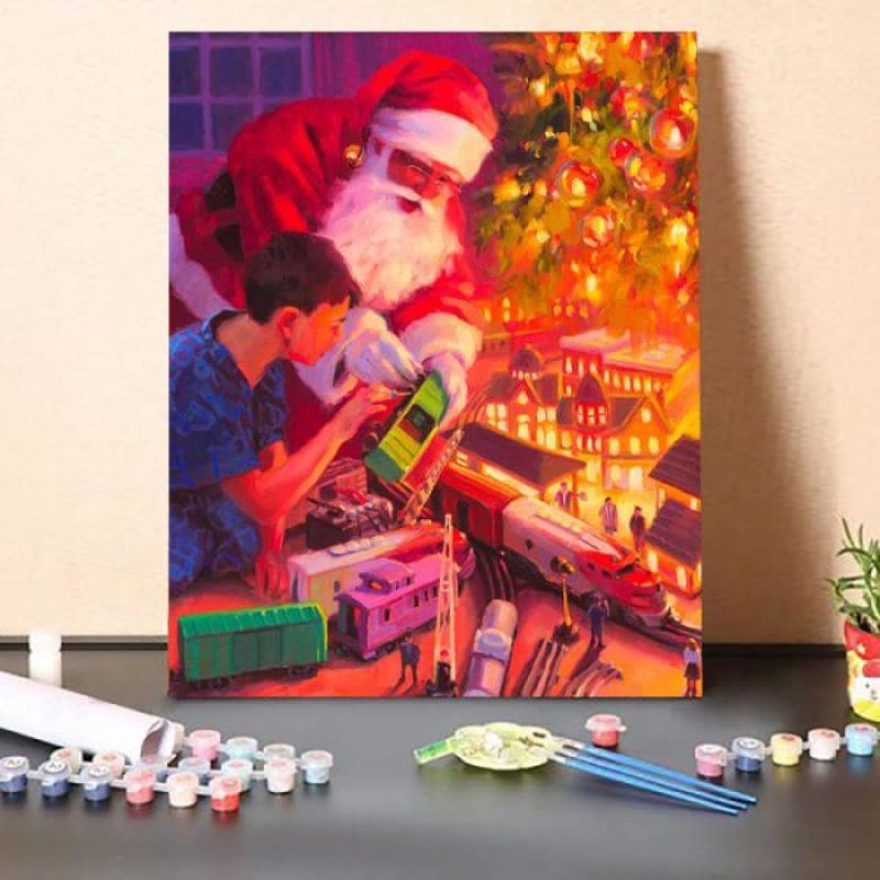 Boys and Their Trains – DIY Paint by Number Kits