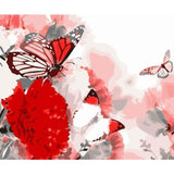 Butterfly Diy Paint By Numbers Kits WM-313 - NEEDLEWORK KITS