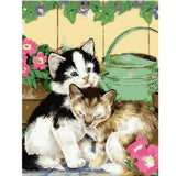 Cat Diy Paint By Numbers Kits ZXQ2532 - NEEDLEWORK KITS