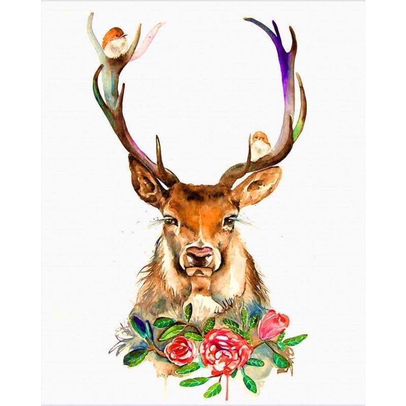 Deer Diy Paint By Numbers Kits YM-4050-245 - NEEDLEWORK KITS