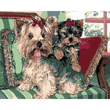 Dog Diy Paint By Numbers Kits WM-128 - NEEDLEWORK KITS