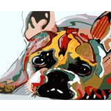 Dog Diy Paint By Numbers Kits WM-671 - NEEDLEWORK KITS