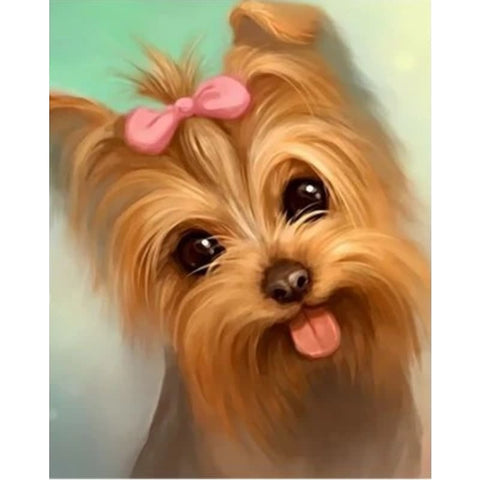 Dog Diy Paint By Numbers Kits ZXQ2361 - NEEDLEWORK KITS