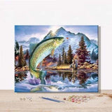 Fish Diy Paint By Numbers Kits PBN94062 - NEEDLEWORK KITS
