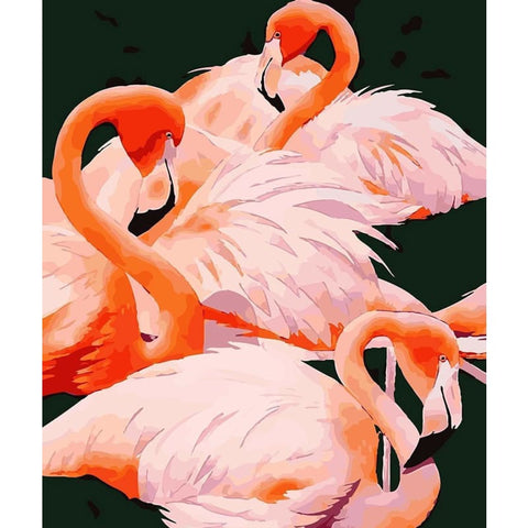 Flamingo Diy Paint By Numbers Kits PBN97938 - NEEDLEWORK KITS