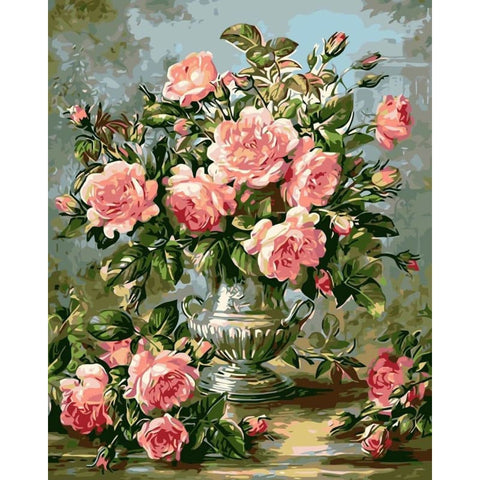 Flower Diy Paint By Numbers Kits SY-4050-089 - NEEDLEWORK KITS
