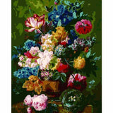 Flower Diy Paint By Numbers Kits ZXE533 - NEEDLEWORK KITS