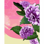Flower Diy Paint By Numbers Kits ZXE565 - NEEDLEWORK KITS