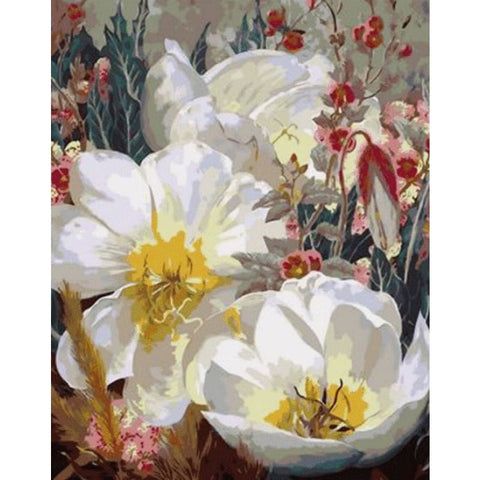 Flower Diy Paint By Numbers Kits ZXQ1059 - NEEDLEWORK KITS