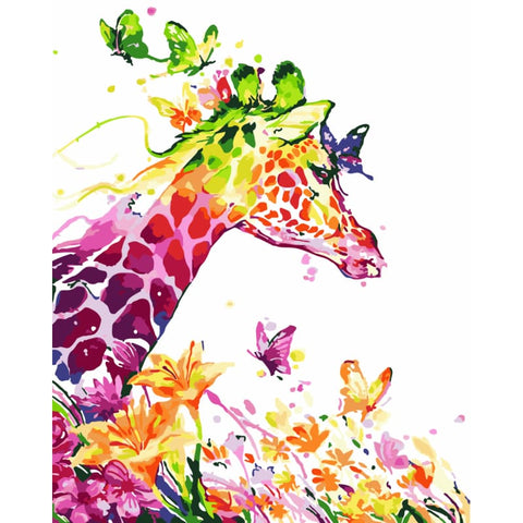 Giraffe Diy Paint By Numbers Kits WM-909 - NEEDLEWORK KITS