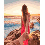 Gril Diy Paint By Numbers Kits PBN44639 - NEEDLEWORK KITS