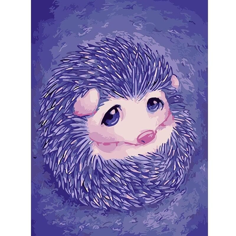 Hedgehog Diy Paint By Numbers Kits PBN30137 - NEEDLEWORK KITS