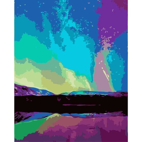 Landscape Aurora Diy Paint By Numbers Kits WM-1722 - NEEDLEWORK KITS