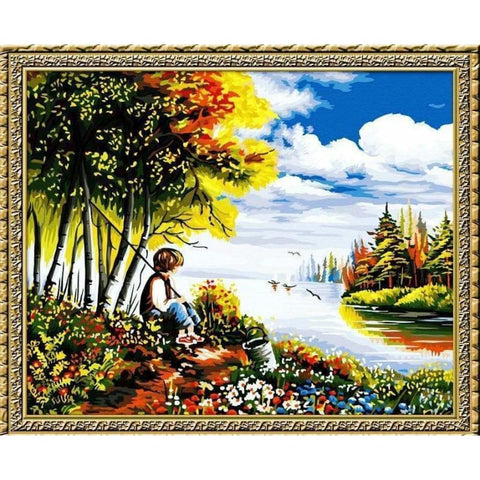 Landscape Diy Paint By Numbers Kits YM-4050-083 - NEEDLEWORK KITS