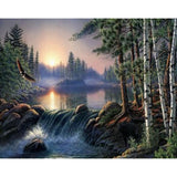 Landscape Diy Paint By Numbers Kits ZXQ2356 - NEEDLEWORK KITS