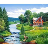 Landscape Diy Paint By Numbers Kits ZXQ2800 - NEEDLEWORK KITS