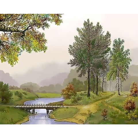 Landscape Diy Paint By Numbers Kits ZXQ3129 - NEEDLEWORK KITS