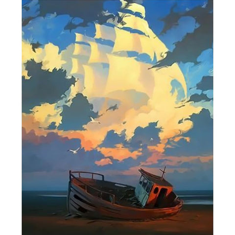 Landscape Diy Paint By Numbers Kits ZXQ4012 - NEEDLEWORK KITS